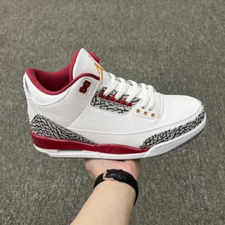 纯原版本 Air Jordan 3 Retro Cardinal  红雀 AJ3 乔丹3代多少钱
