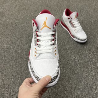 纯原版本 Air Jordan 3 Retro Cardinal  红雀 AJ3 乔丹3代多少钱
